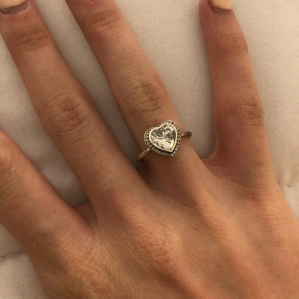 Pandora Silver Heart Ring